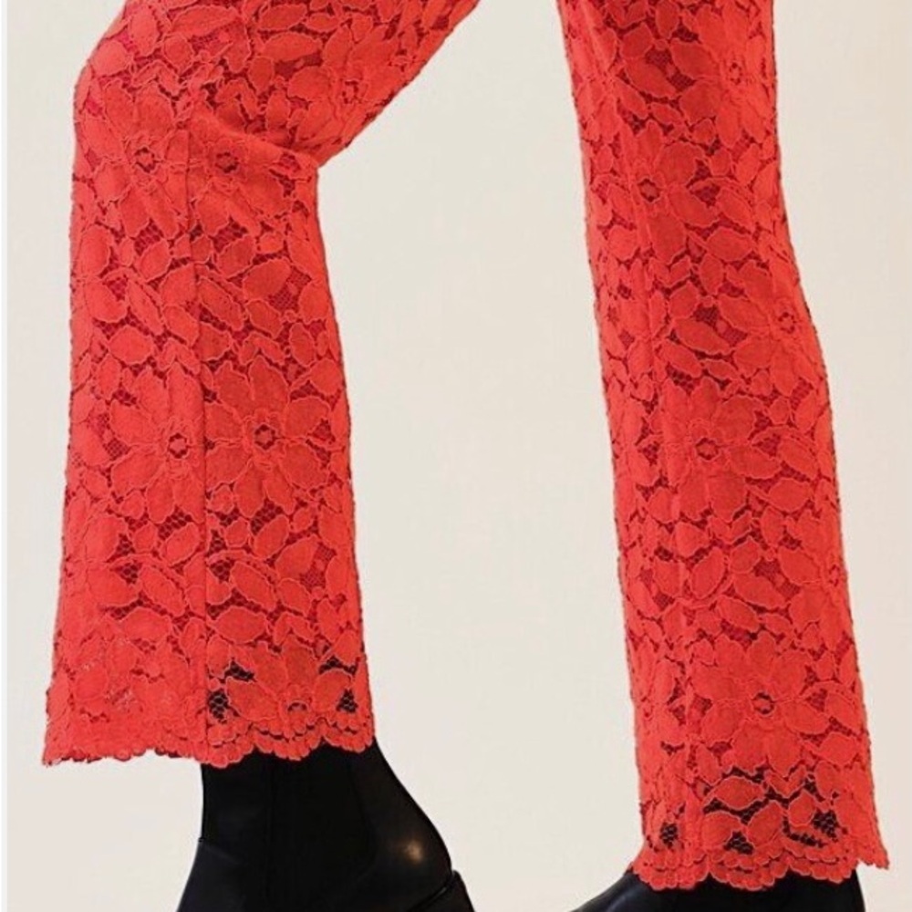 Free People Women's Disco Wild Laces Pull On Flare Pants - Picture 4 of 6